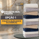 CloudSoft™ – Toalha Premium Algodão Turco | Kit 10 Banhão + 10 Rosto (BRINDE)