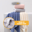 CloudSoft™ – Toalha Premium Algodão Turco | Kit 6 Banhão + 4 Rosto (BRINDE)