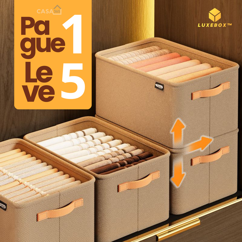 LuxeBox® - Organizador de Roupas Dobrável [Compre 1, Leve 5]