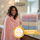 CloudSoft™ – Toalha Premium Algodão Turco | Kit 10 Banhão + 10 Rosto (BRINDE)