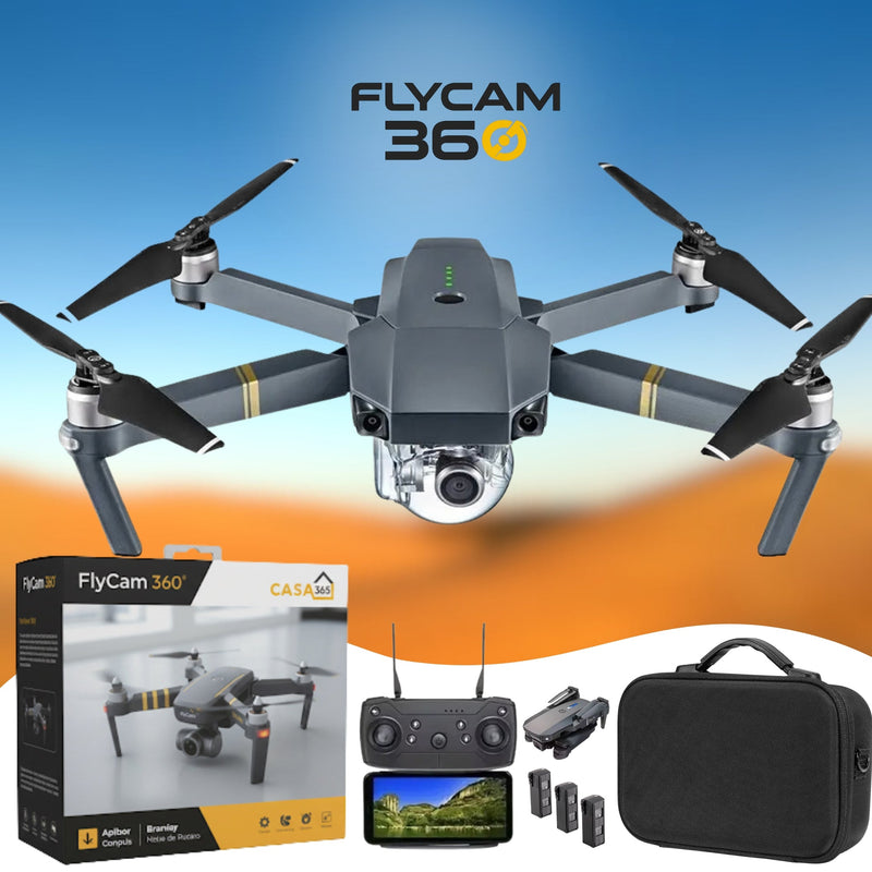 FlyCam360 - Drone 4k HD + BRINDE Maleta de Transporte
