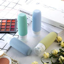 Kit 4 Frascos de Silicone Para Viagem | Anti-Vazamento